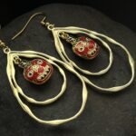 گوشواره جاگانات میناکاری - تصویر 3